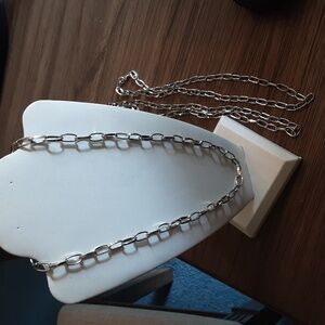 20" LG link necklace paperclip style unisex